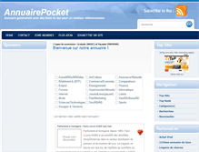 Tablet Screenshot of annuairepocket.com